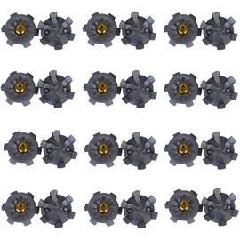 CuiCanfla 24 Pcs Golf Shoe Spikes, Golf Shoe Spikes Replacement, Outdoor Rubber Golf Shoe Spikes, Anti-Skid Stinger Rubber Golf Accessories,Golf Cleats Shoes Spikes Accessories