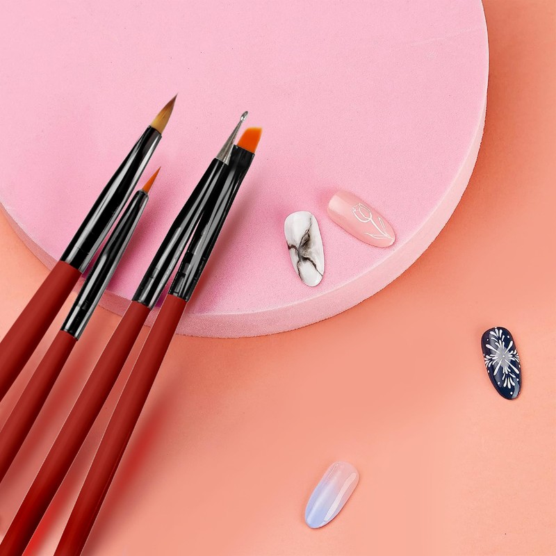 Glow 20 Nail Art Brush Set and Dotting Tool, Nail