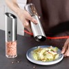 Vzaahu Gravity Electric Pepper and Salt Grinder Set of 2