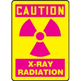 Accuform "Caution X-Ray Radiation" Safety Sign, Accu-Shield™, 14 x 10 Inches (MRAD702XP)