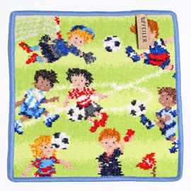 Fayler FEILER Handkerchief Hand Towel, 9.8 inches (25 cm), Men's, Women's, Football, Jeans