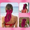Hair Bows for Women, 2Pcs Rose Red Bow Hair Clips