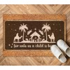 SILYHEART for Unto Us A Child is Born Coir Doormat