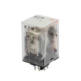 Eaton Eaton D3RR2A Relay, 120VAC Coil, DPDT, 10A, 8-Pin, Plug -In Style