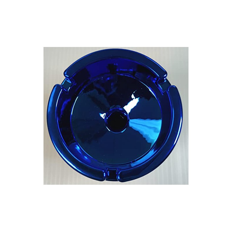 Eclipse Portable Metallic Top Ashtray (Blue)