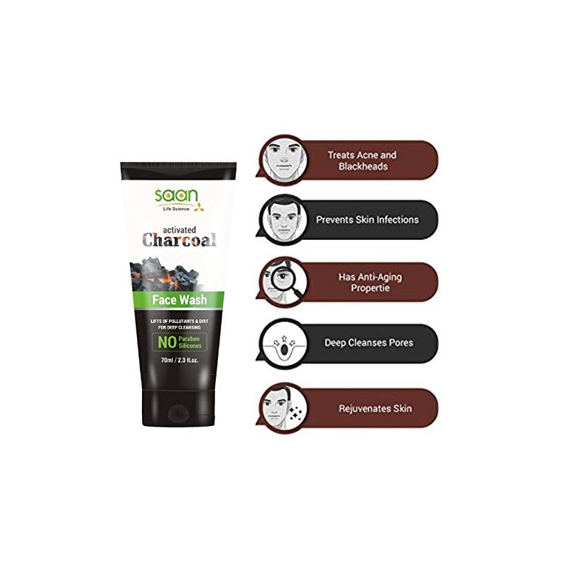 SAAN LIFE SCIENCE Face Wash, 70 ml, Pack of 1