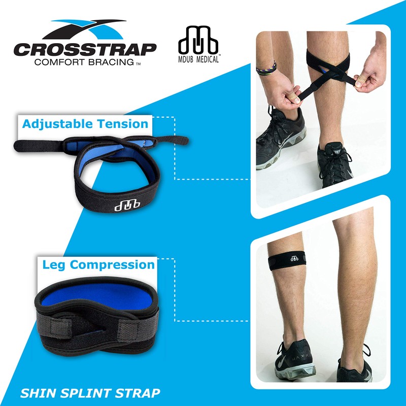 CROSSTRAP Shin Splint Support | Adjustable Neoprene Shin & Leg