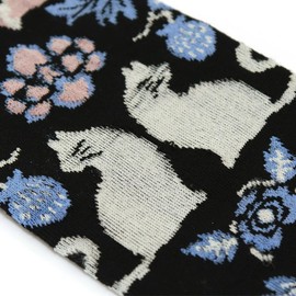 Neko Friend Arm Sleeves Cat UV Protection Cooling Sun Sleeves for Men Women Youth (Black, Standard)