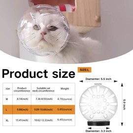 Augegel Cat Muzzle for Grooming,Bubble Muzzle and Boots for Nail Trimming,Cat Grooming Mask with Anti Bite,Cat Astronaut Helmet,Cat Breathable Muzzle and Silicone Paw Covers