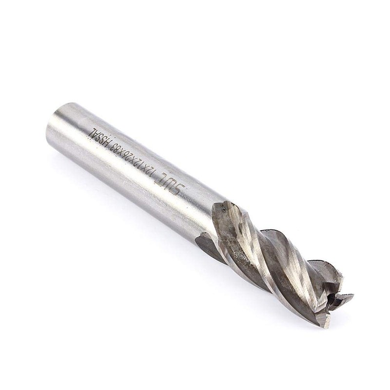12mm 4 Flutes End Mill, 1 Piece Straight Shank End
