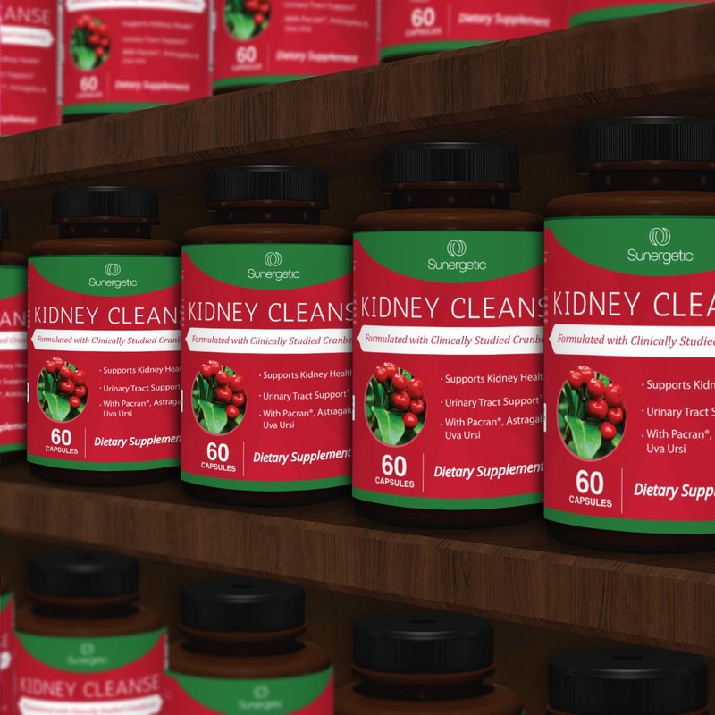 Sunergetic Premium Kidney Cleanse Supplement – Powerful Kidney Support Formula
