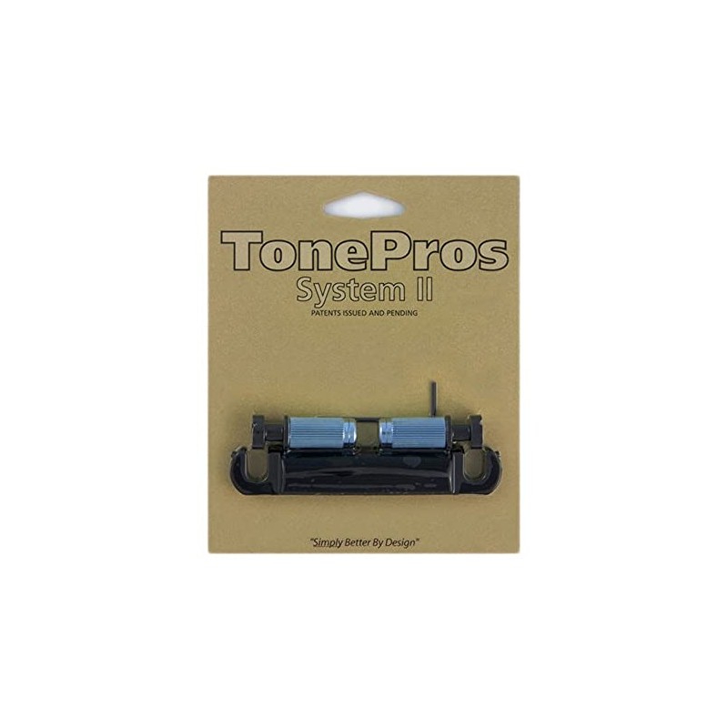 TonePros T1ZS BLACK Standard Tailpiece SAE Threads