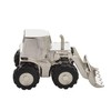 Bambino Front Loading Digger Silver Plated Money Box Savings Bank