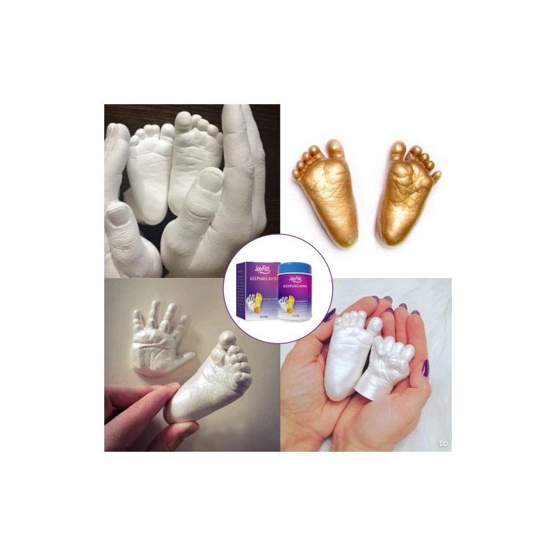 Jue-Fish Baby Three-Dimensional Powder Children Full Moon 100 Days Hand