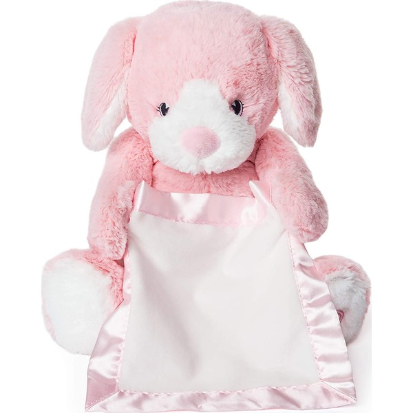 Peek-a-Boo Furry Friends Animated Peek-a-Boo Puppy Plush, Pink, 10"