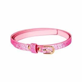 Peppercorn Kids Ultra Skinny Sparkly Belt S/M 4-7YR Candy Pink