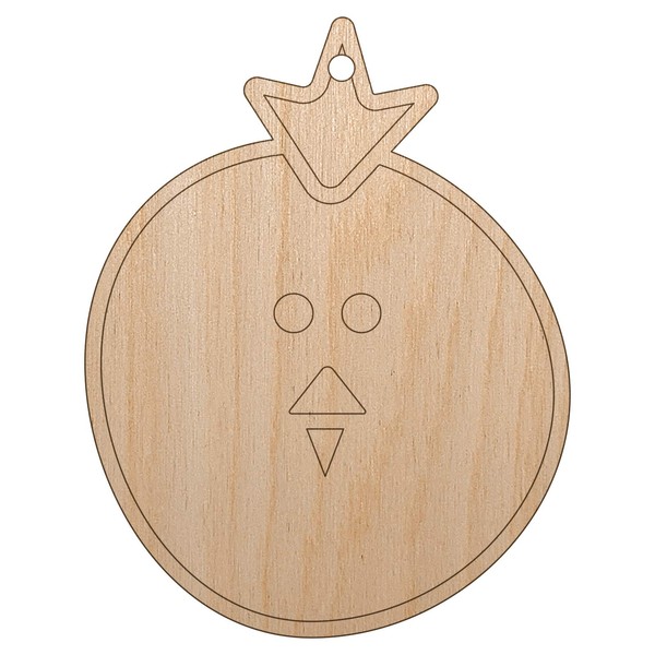 Sniggle Sloth Rooster Chicken Head Cute Unfinished Craft Wood Holiday