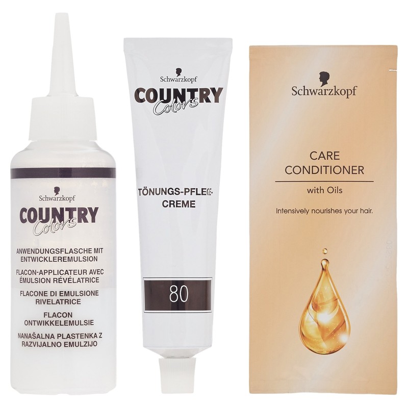 Schwarzkopf Country Colors Intensive Tint, 80 Arabia Black Brown, 1