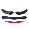 Car Universal Front Bumper Lip 4pcs Body Kit Chin Spoiler