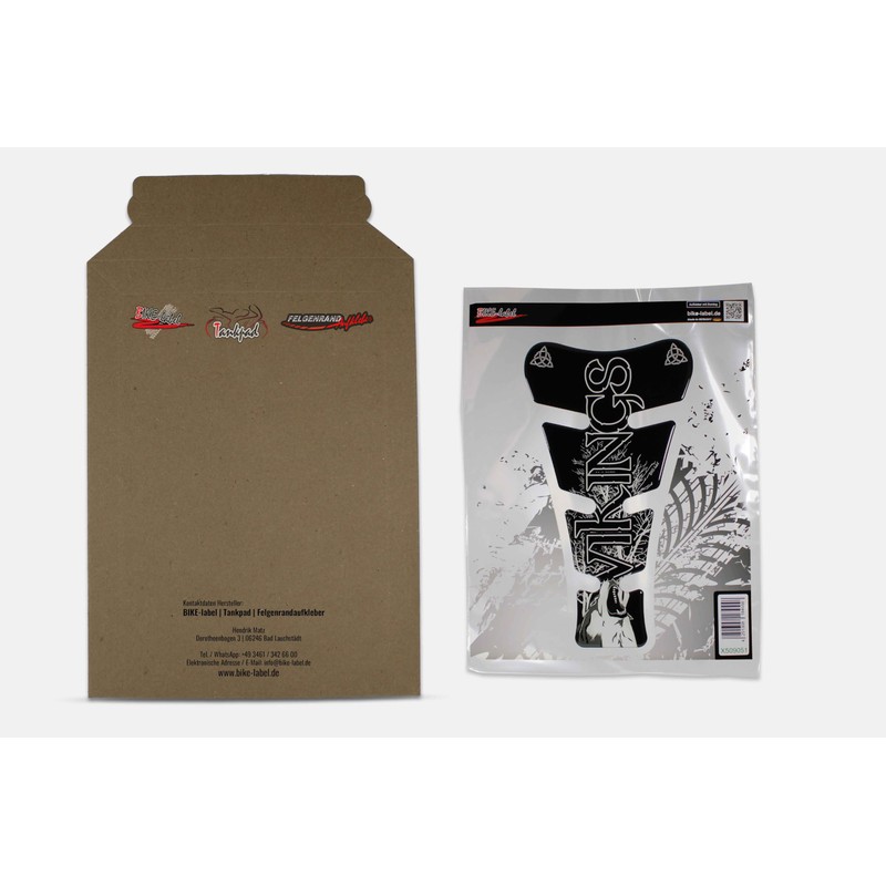 Tankpad Gel Sticker Motorcycle Vikings Fenris Wolf Compatible with Honda