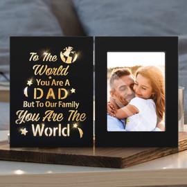 cocomong Fathers Day Dad Gifts from Daughter, Dad Gifts for Fathers Day, Gifts for Dad, Best Dad Ever Gifts, Fathers Day Dad Picture Frame Holds 4x6 Picture