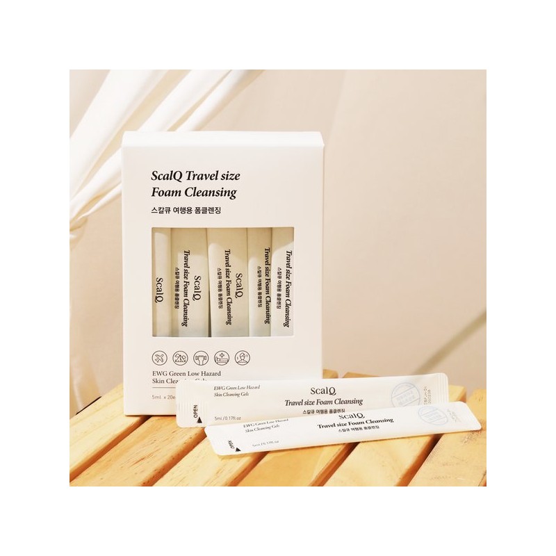 ScalQ 온가족 사용 여행용 일회용 약산성 폼클렌징 5ml 20개입 Family