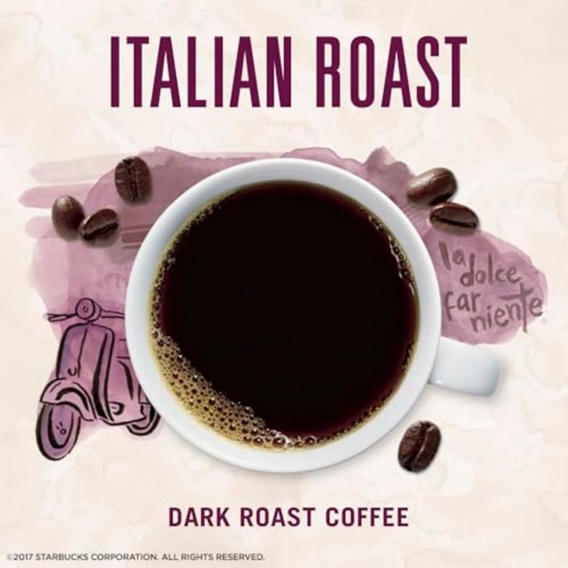 Starbucks VIA Instant Coffee, Dark Roast Coffee, Italian Roast, 100%