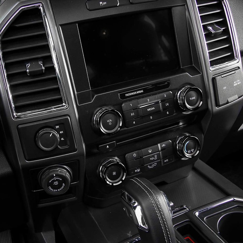 Keptrim for F150 Air Conditioner Switches AC VOL Knob Ring
