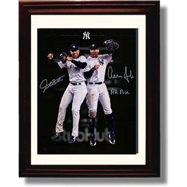 Aaron Judge & Giancarlo Stanton Celebration Autograph Replica Print - Framed 8x10