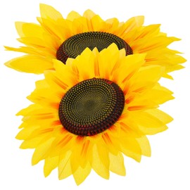 OFFSCH Sunflower Shaped Photo Prop 2pcs Holding Sunflower in Hand Table Decoration Performance Sunflower Props Decoration Sunflower Decorations for Party Kids Toy Child Cloth