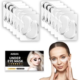 AUSLKA Under Eye Patches(30 Pairs), Wrinkles Eye Mask Patches for Dark Circles, Puffy Eyes, Day & Night Combination Eye Patches with Hyaluronic Acid, Vegan, Gift for Birthdays, Cruelty-Free