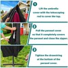 VORHOT Parasol Protective Cover for Cantilever Parasol, Diameter 2-4 m,