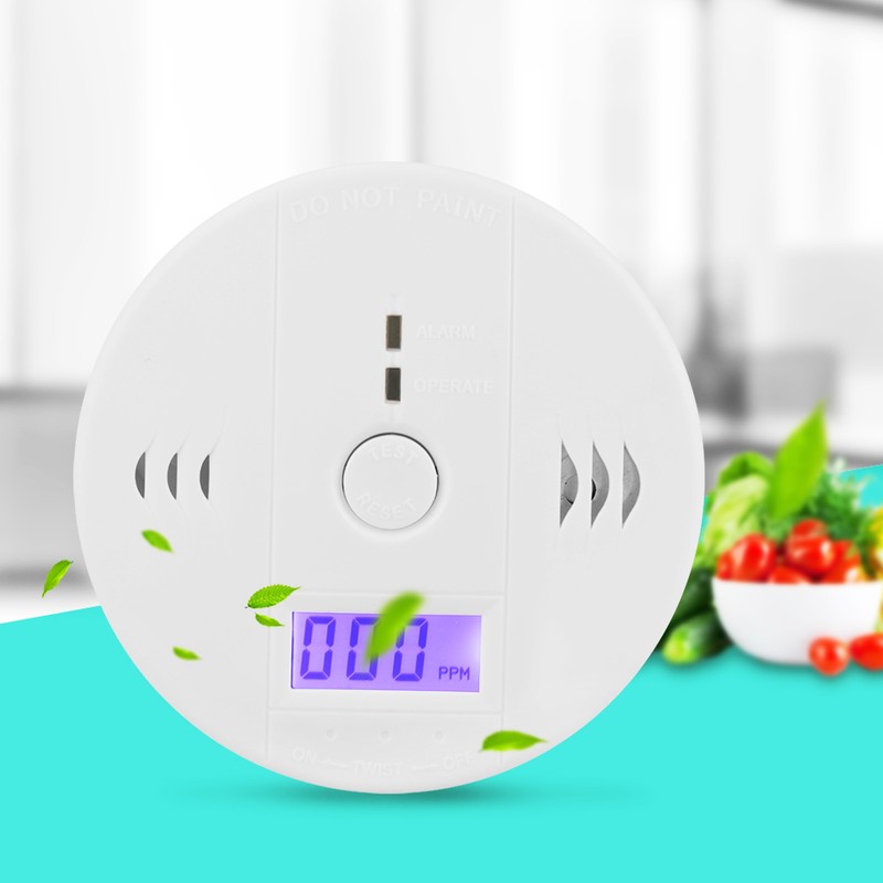 LCD CO Carbon Monoxide Detector Poisoning Warning Sensor Alarm