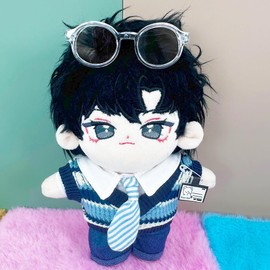 niannyyhouse Sewing Clothes, 4.9 - 5.9 inches (10 - 15 cm), College Uniform Set, 6.7 inches (17 cm), Doll, Dress Up (Blue)