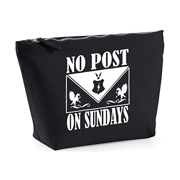 Hippowarehouse No Post On Sundays printed make up cosmetic wash