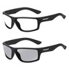 Wraparound full lens Safety Glasses with Readers photochromic Sport Magnifying