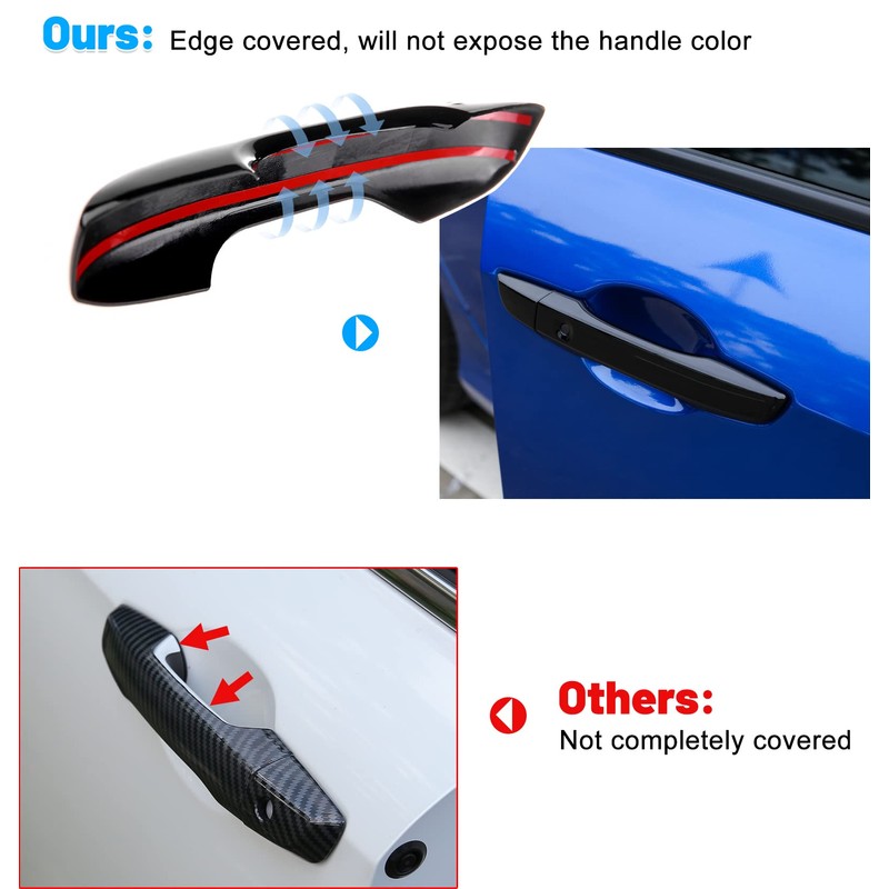 Thenice for 10th Gen Civic ABS Door Handle Cover Exterior