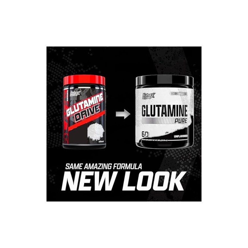 Nutrex Research L-Glutamina en polvo 60 porciones - L-glutamina pura