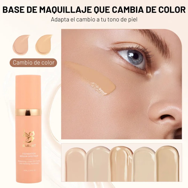 4 En 1 Base Hidratante Que Cambia De Color 40ml