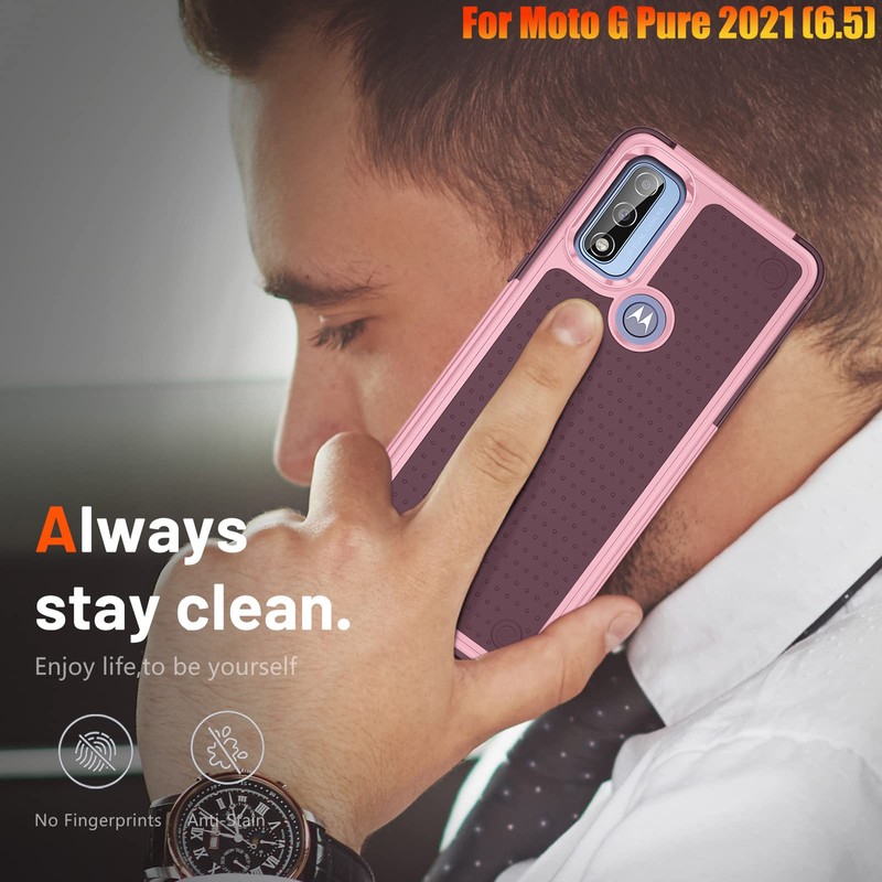 ymxdmd Heavy Duty Case for Moto G Pure 2022/Moto G
