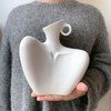 Ceramic Female Form Body Shape Flower Vase for Home Decor
