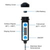 Anpro Digital Kitchen Thermometer - Long Probe LCD Display Thermometer
