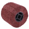 Wire Drawing Wheel Brush Drum Burnishing Cross Rubber Core Polishing