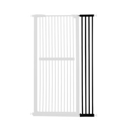Lumizone Extra Tall Cat Gate Extension Kit 61.02" High Pressure Mounted 8.27" Extra Wide 1.37" Gap No Drilling Tall Pet Gate for Dogs (Black, 8.27" W)