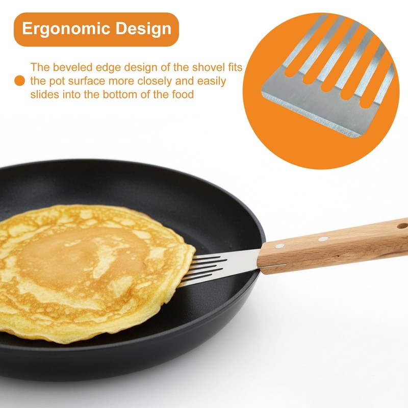 Couicgu Fish Spatula Stainless Steel - Professional Slotted spatula with