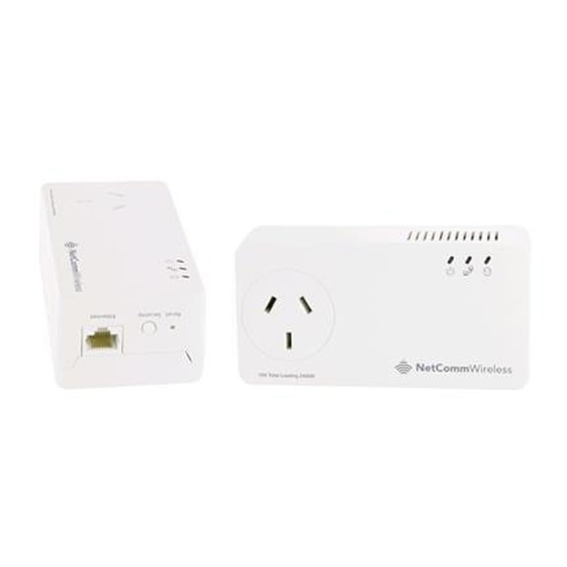 Netcomm NP511 AV500 Powerline Twin Pack with AC Passthrough