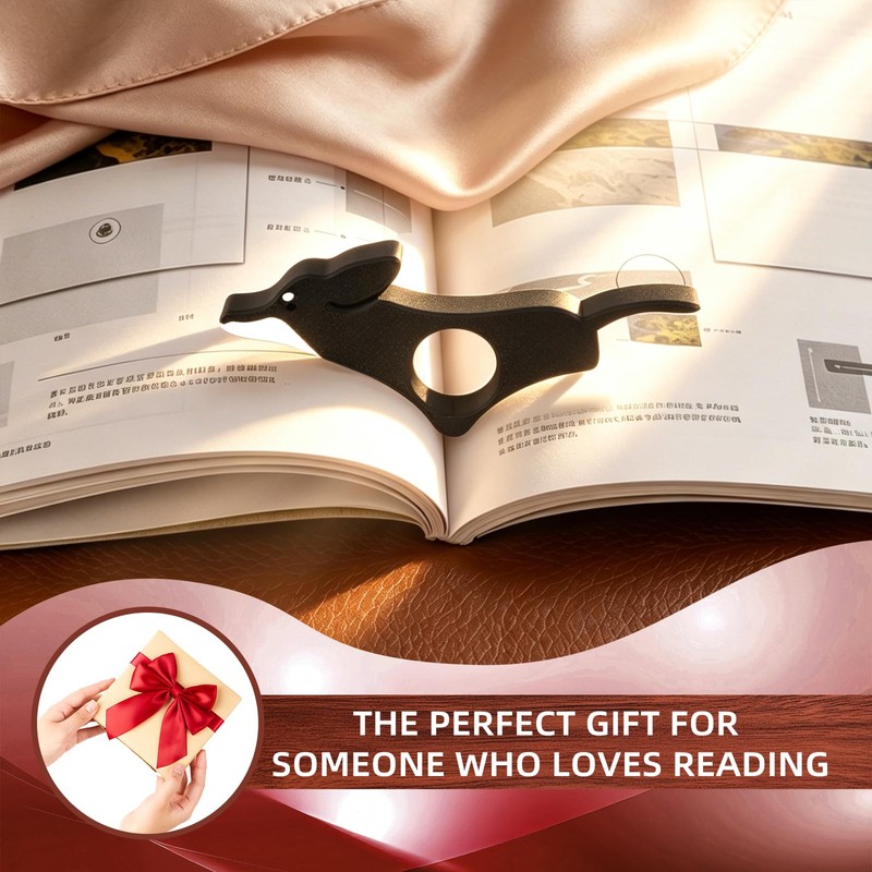 Dog Book Page Holder for Reading, 3D Printed One-Handed Reading