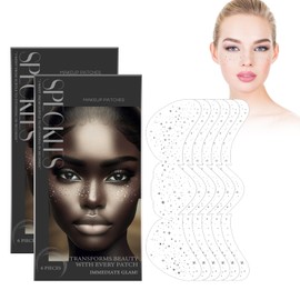 Pack of 12 Freckles Tattoo Stickers, Temporary Waterproof Freckles Sticker Fake Freckles Patch Freckles Tattoo Freckles Makeup Stickers, Perfect for Makeup Parties on Holiday (D)