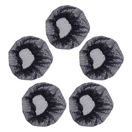 FRCOLOR Elastic Hair Nets - 5Pcs Bun Covers for Women, Girls, Ballet & Food Service - Dance Hair Accessories