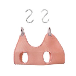 Cats Dogs Grooming Hammock Harness Kit, Pet Grooming Sling, Restraint Bag, Pet Nail Clip Helper Bag with S Hooks for Grooming, Bathing, Nail Cutting, Ear, Eye Care (Pink)